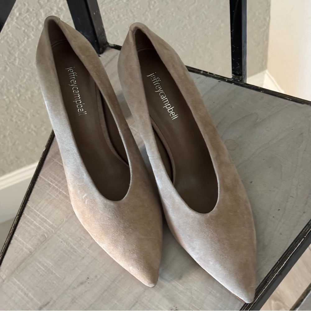 NWT Jeffrey Campbell Suede Potent Toe Pump - Picture 3 of 12